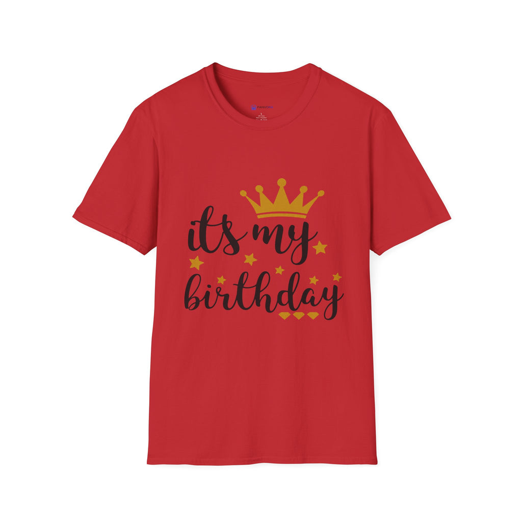 Birthday Tee — “It's My Birthday” Crown Graphic T-Shirt