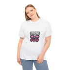 Strong and Pretty Tee — 'Strong and Pretty' Fitness Graphic T-Shirt