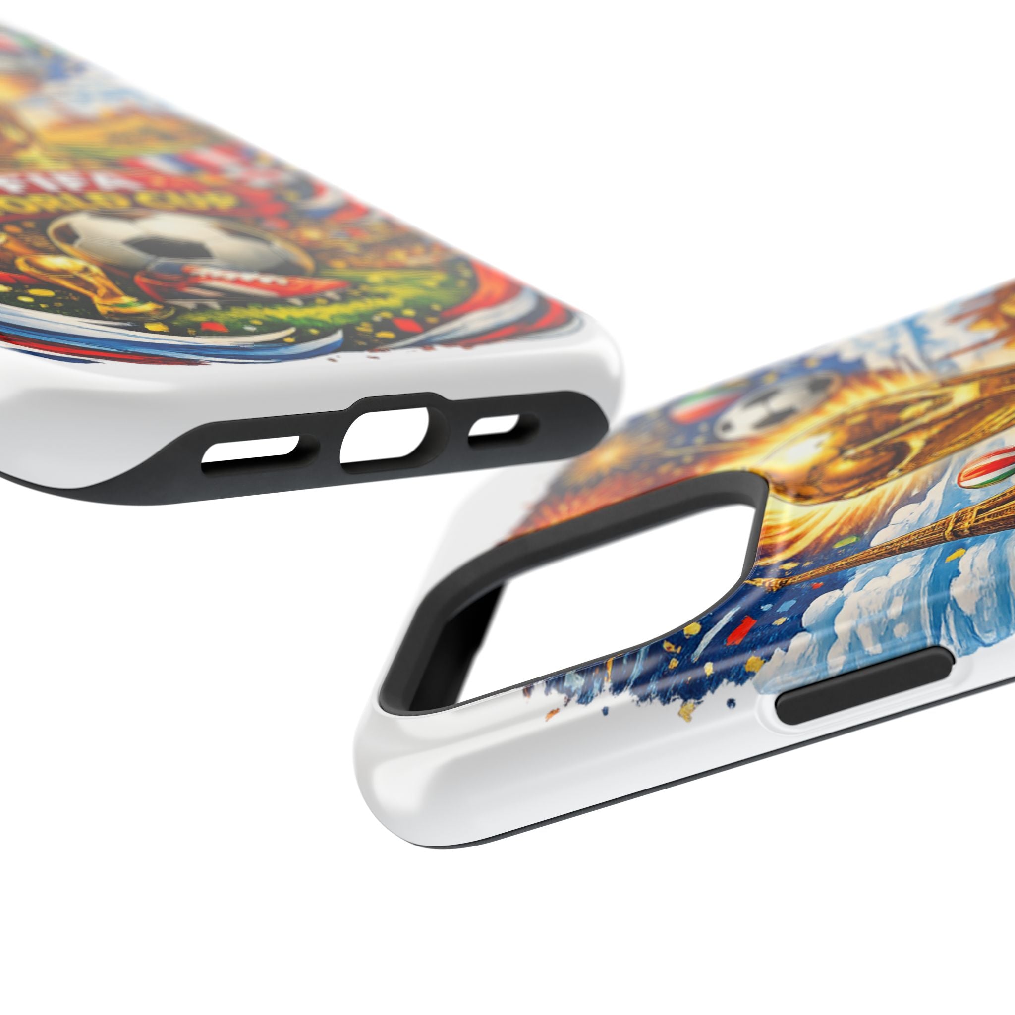 Soccer Magnetic Impact-Resistant Phone Case — FIFA Trophy Design