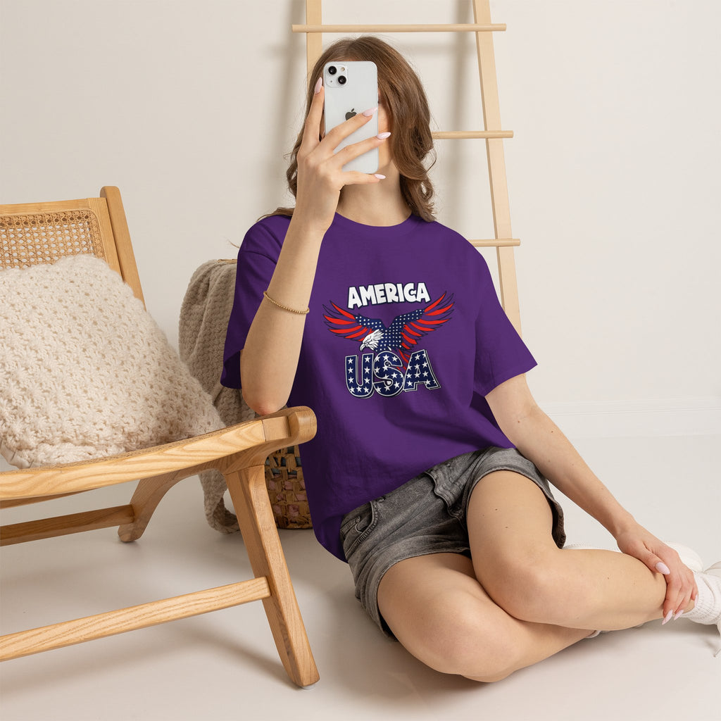 USA Eagle T-Shirt – America Patriotic Graphic Tee for 4th of July