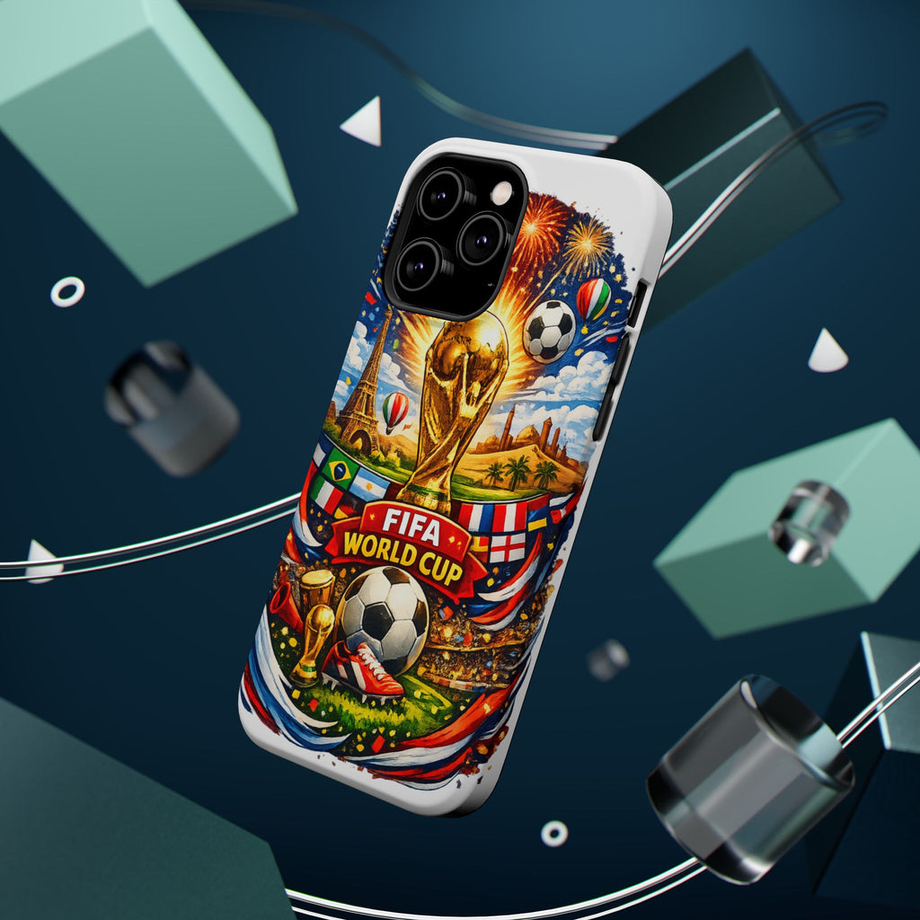 Soccer Magnetic Impact-Resistant Phone Case — FIFA Trophy Design