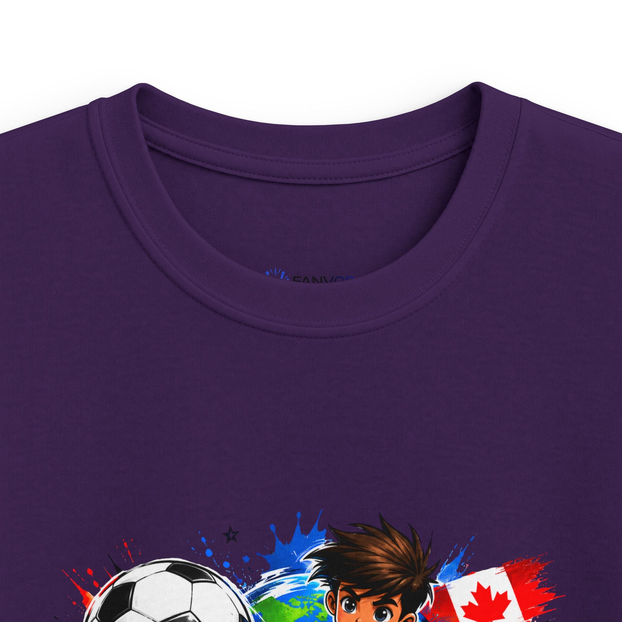 Kids Soccer  2026 Tee cartoon character