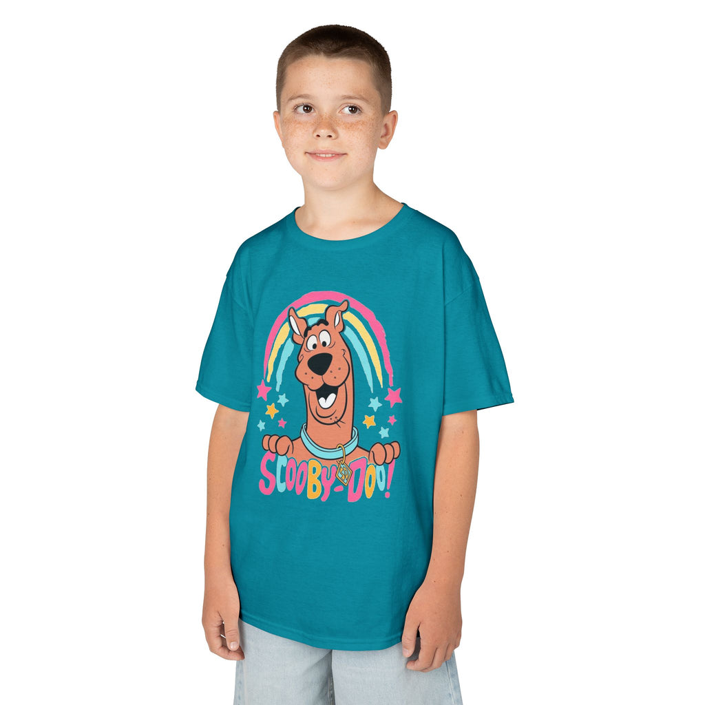 Scooby-Doo Kids T‑Shirt — Colorful Rainbow Cartoon Tee for Kids