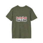 Unisex - Legends Unite Fans’ Choice World Cup T-Shirt — “Survival Pack: Chips & Hope”.