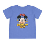Toddler Tee — "The Birthday Boy" Cartoon Mouse Party Shirt