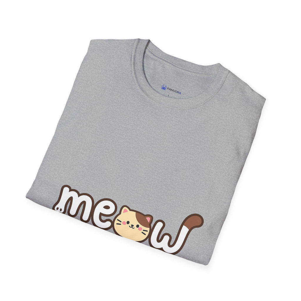 Cat Meow T-Shirt — Cute Cartoon Kitty Graphic Tee
