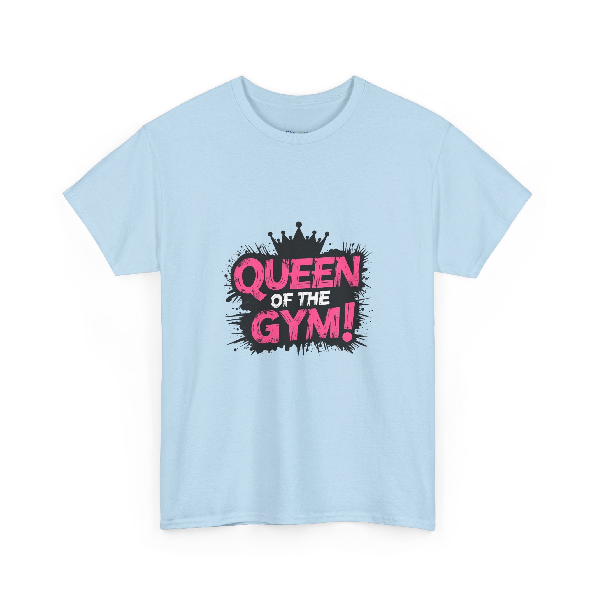 Queen of the Gym T-Shirt — Pink Crown Fitness Tee