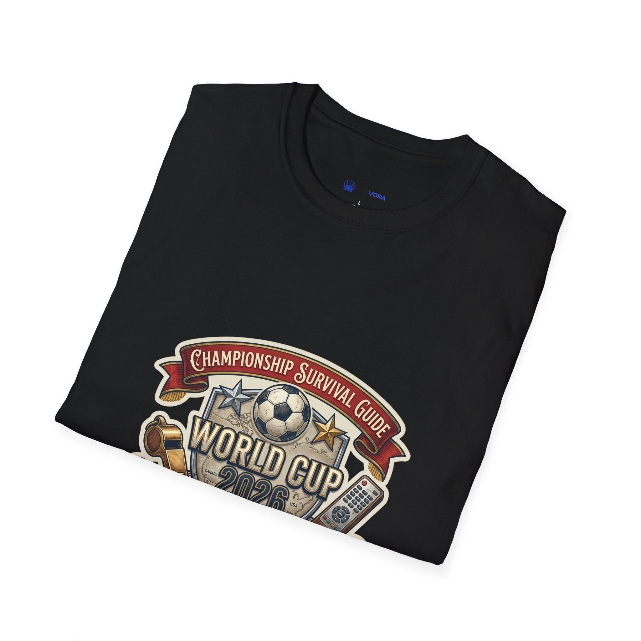 Unisex - World Cup Survival Guide T-Shirt — "The Essential Kit" Soccer Fan Tee.
