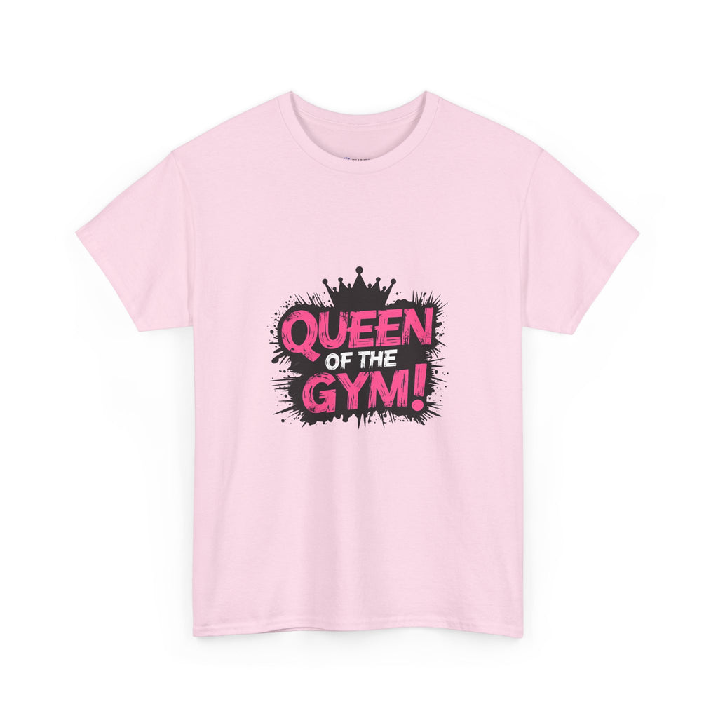 Queen of the Gym T-Shirt — Pink Crown Fitness Tee