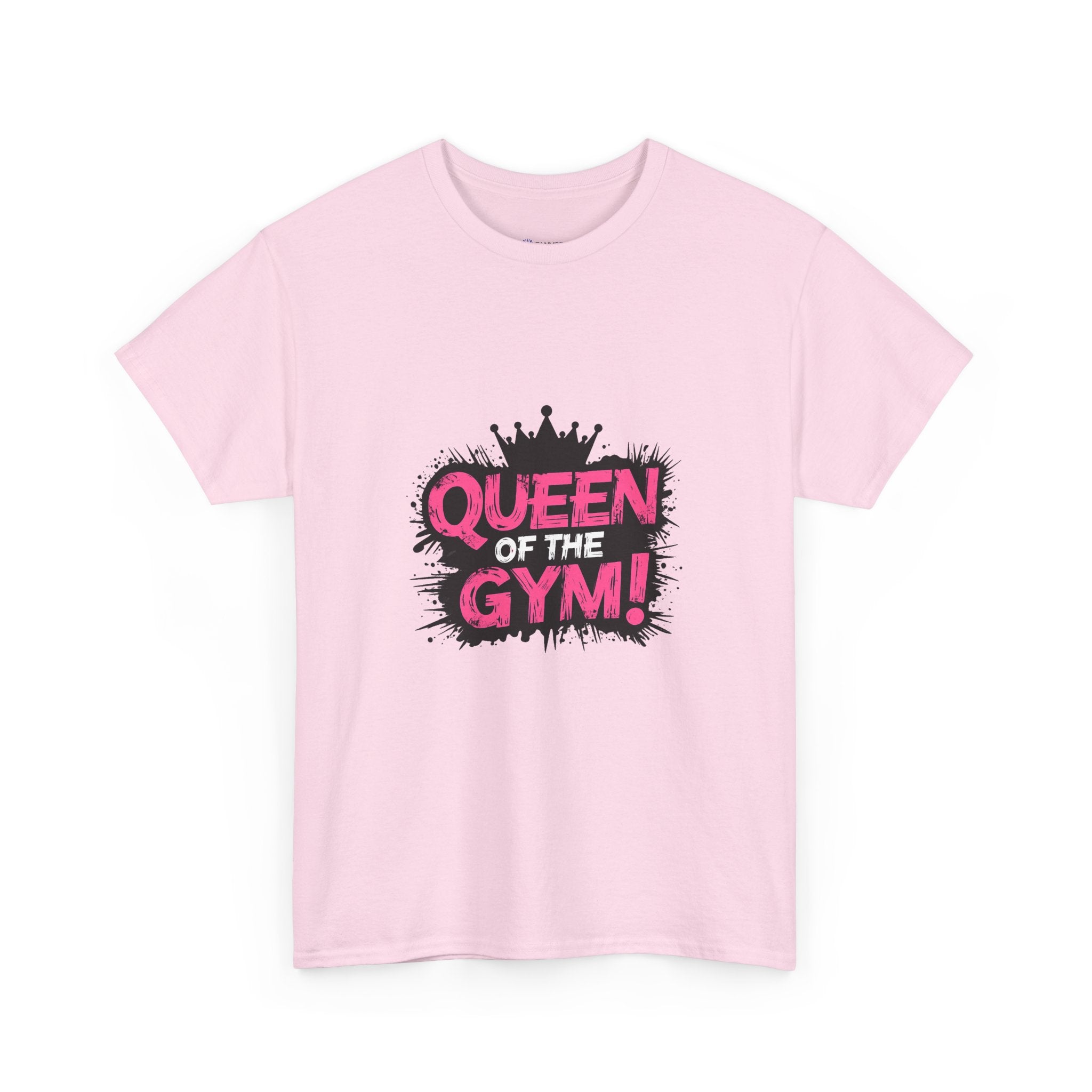 Queen of the Gym T-Shirt — Pink Crown Fitness Tee