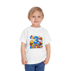 Toddler Birthday Tee — "3" Race Car Happy Birthday Shirt