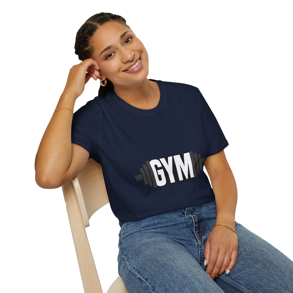 Gym Barbell T‑Shirt — Fitness Workout Tee