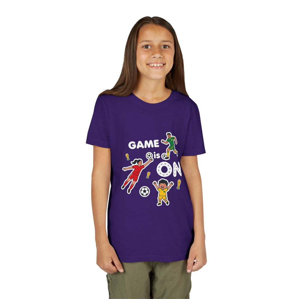 Kids Soccer Players T-Shirt 2026— Youth Football Team Tee