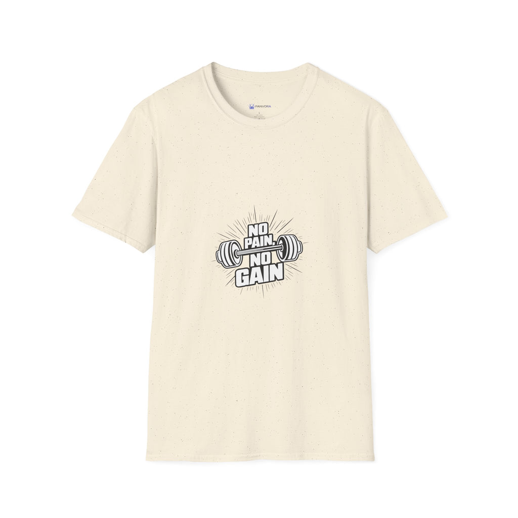 No Pain No Gain Barbell T-Shirt — Fitness Gym Workout Tee