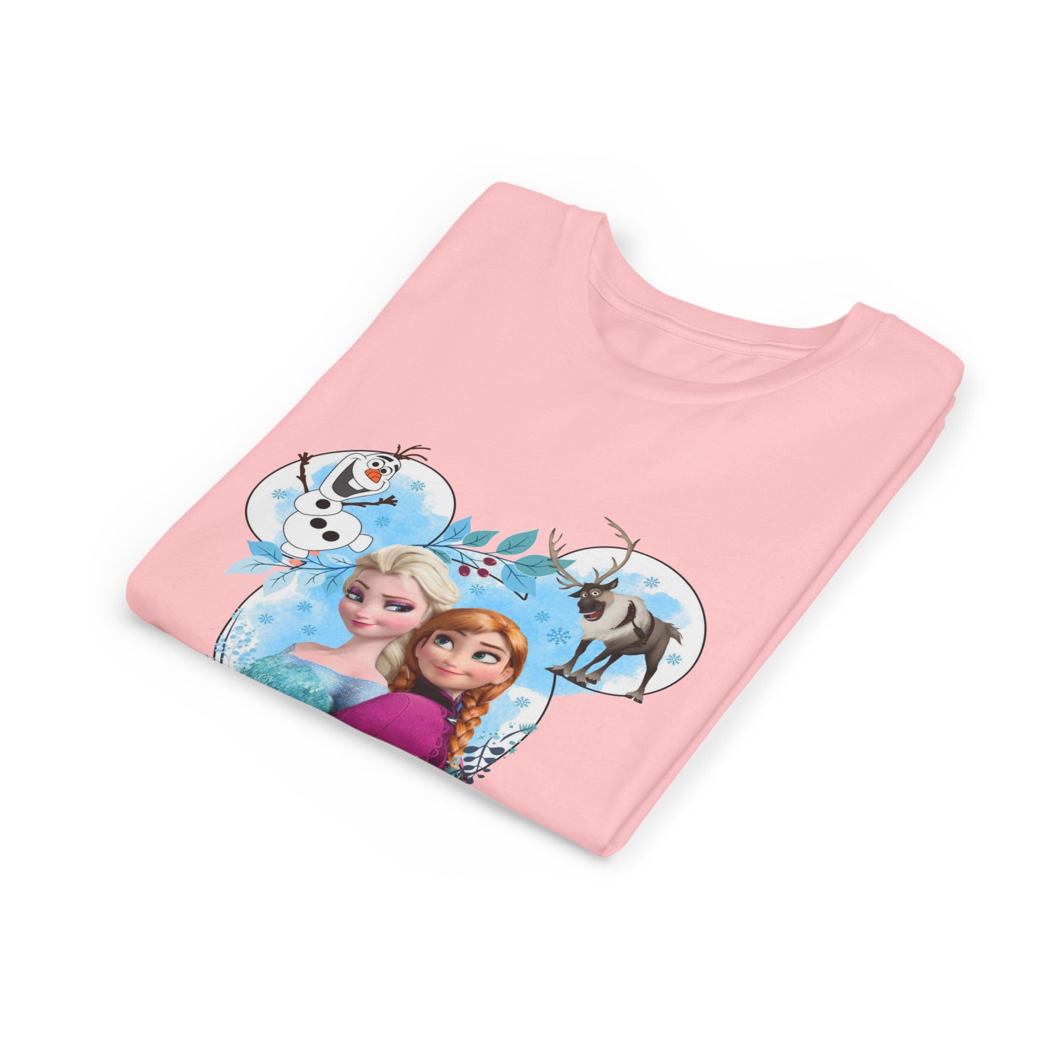 Girls' Frozen Princesses Youth Tee – Elsa & Anna Winter Friends Shirt
