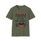 Mom of the Birthday Boy T-Shirt — Cute Minnie/Mickey Theme Disney Birthday Tee