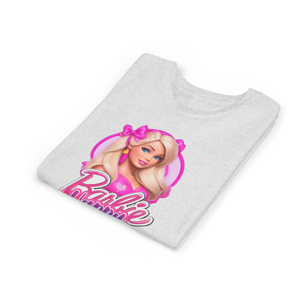 Youth Tee — "Barbie Happy Birthday" Pink Birthday Graphic Shirt