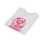Youth Tee — "Barbie Happy Birthday" Pink Birthday Graphic Shirt