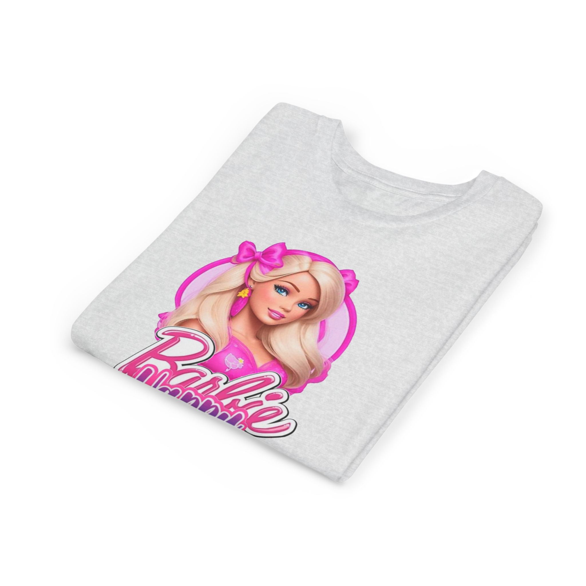 Youth Tee — "Barbie Happy Birthday" Pink Birthday Graphic Shirt