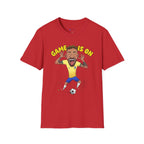 Soccer 'Game Is On' Graphic funny figure design  T‑Shirt