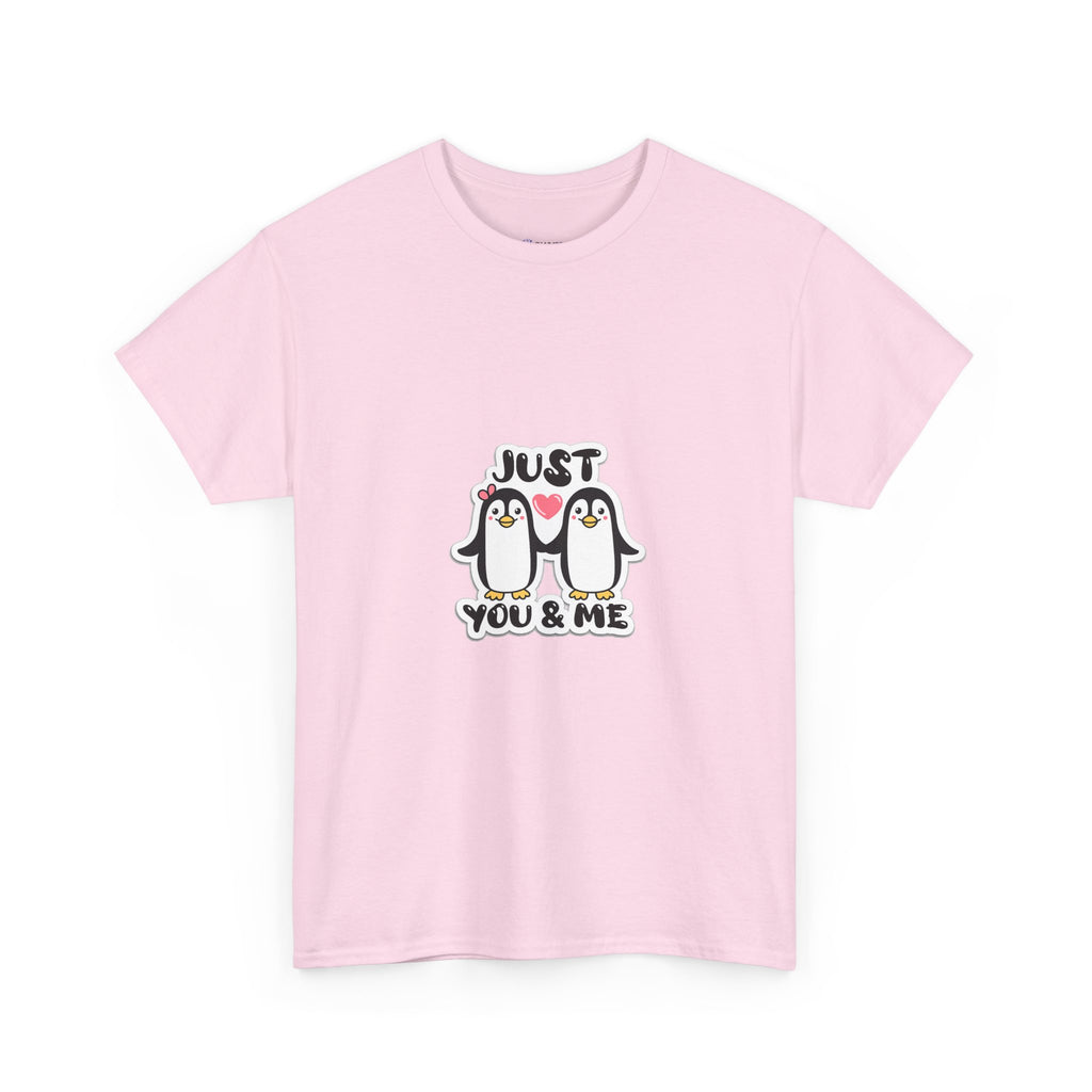 Just You & Me Penguin Tee — Cute Couples Graphic T-Shirt