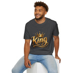 King Crown T-Shirt — Gold Regal Graphic Tee