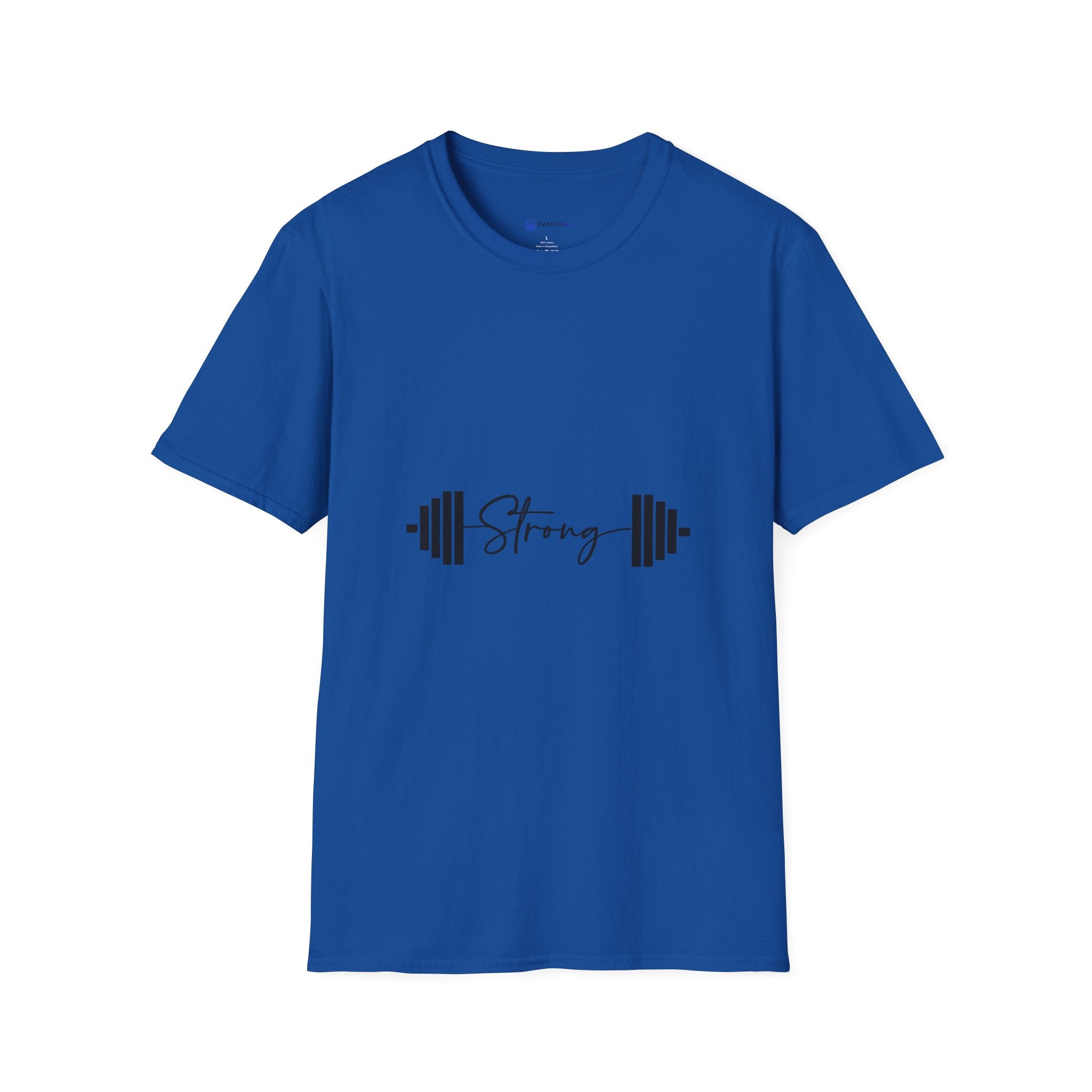 Strong Barbell T‑Shirt — Motivational Fitness Tee for Weightlifters