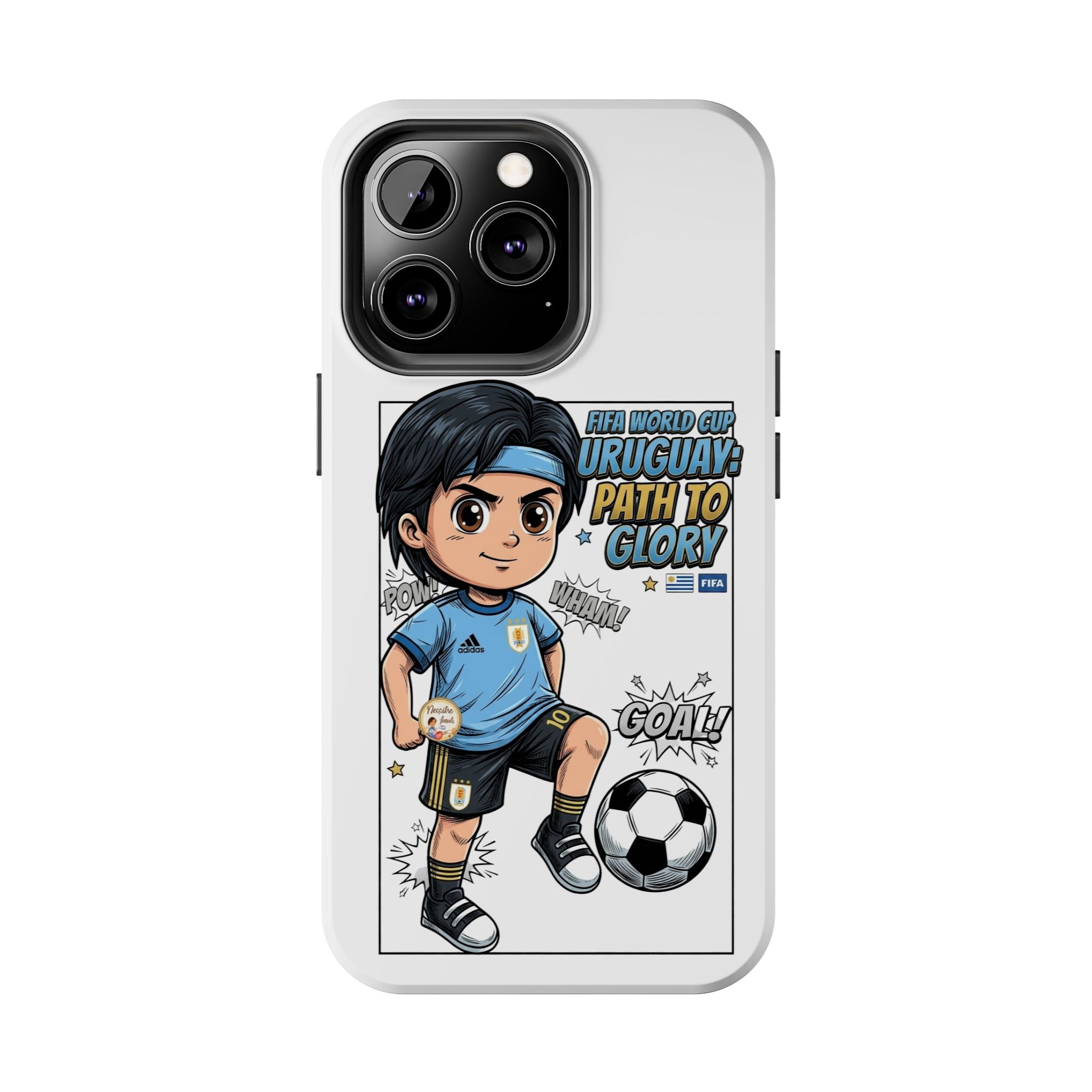 Uruguay Soccer Phone Case — Path to Glory "Goal!" Design