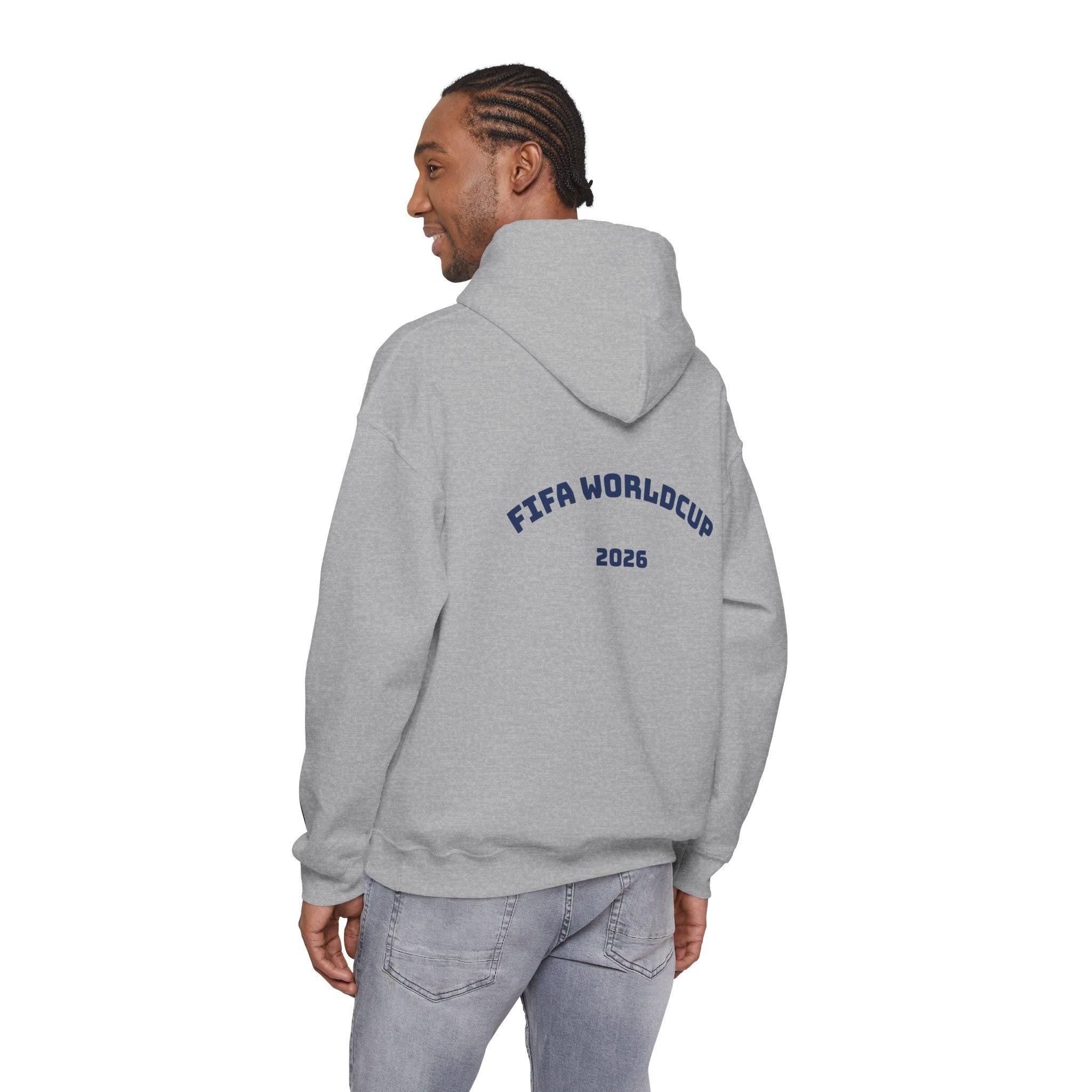 World Cup 2026 Soccer Hoodie — Champions Sleeve Design.
