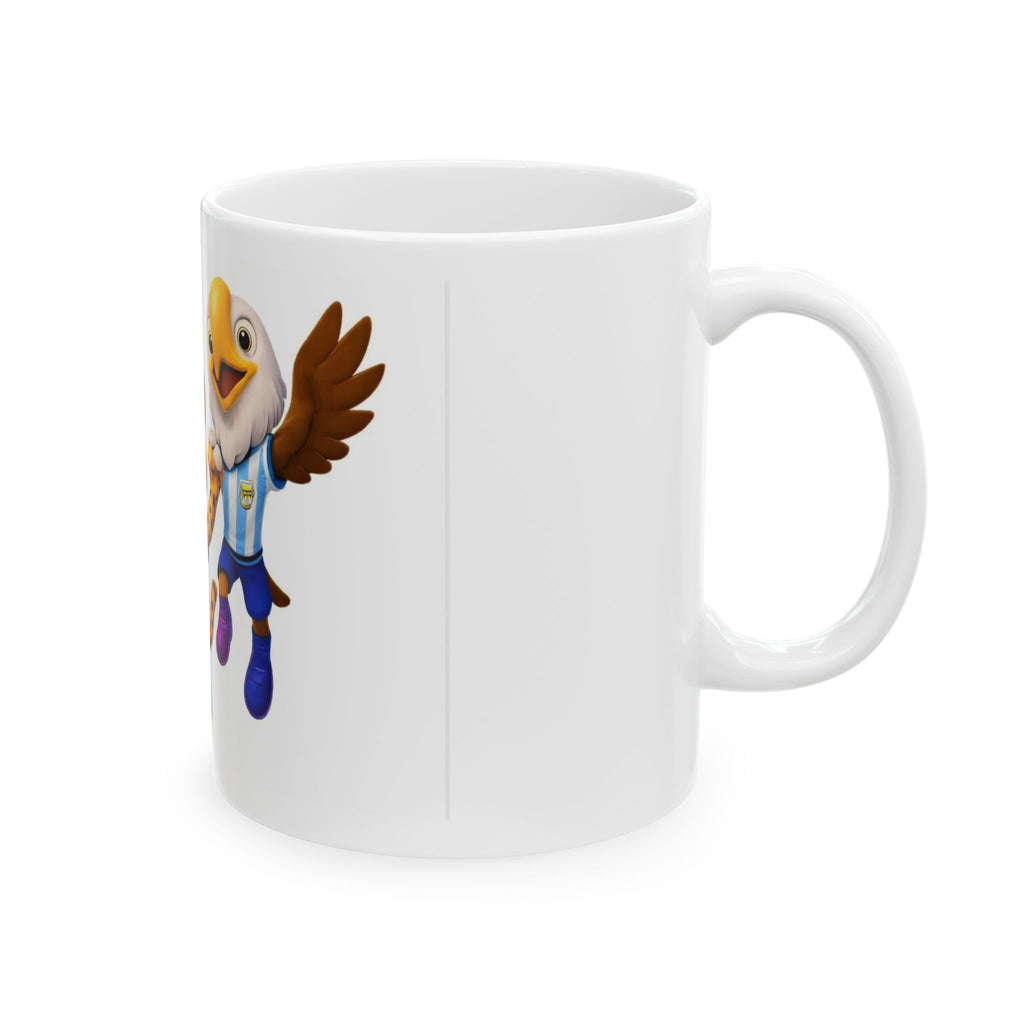 Soccer Mascot Ceramic Mug — Cute Animal Team Coffee Cup (11oz & 15oz)