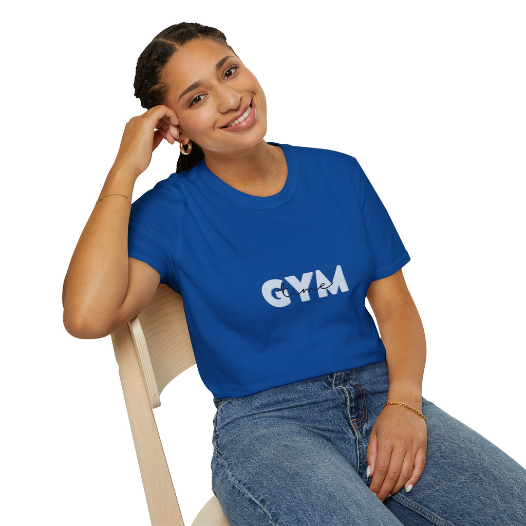 Gym Time T-Shirt — Minimalist Fitness Tee for Workout & Casual Wear
