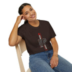 Never Give Up T-Shirt — Motivational Vertical 'Never Up' Graphic Tee