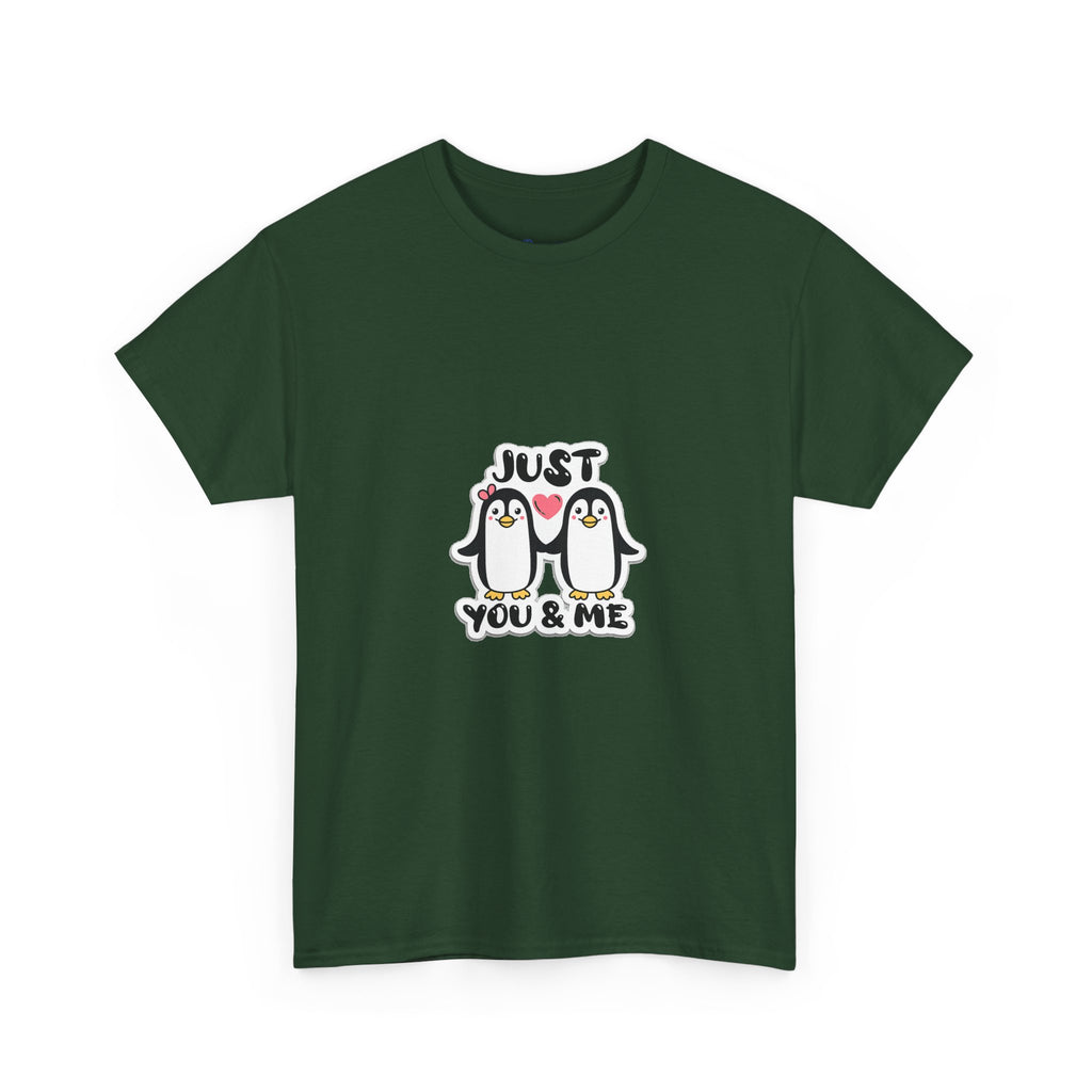 Just You & Me Penguin Tee — Cute Couples Graphic T-Shirt