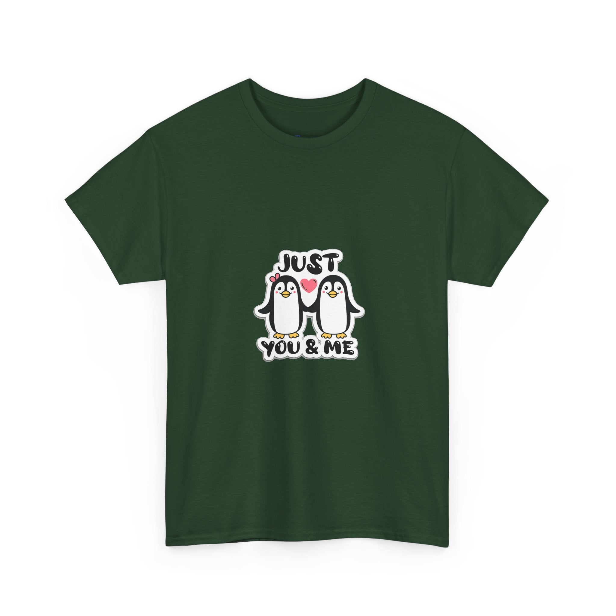 Just You & Me Penguin Tee — Cute Couples Graphic T-Shirt