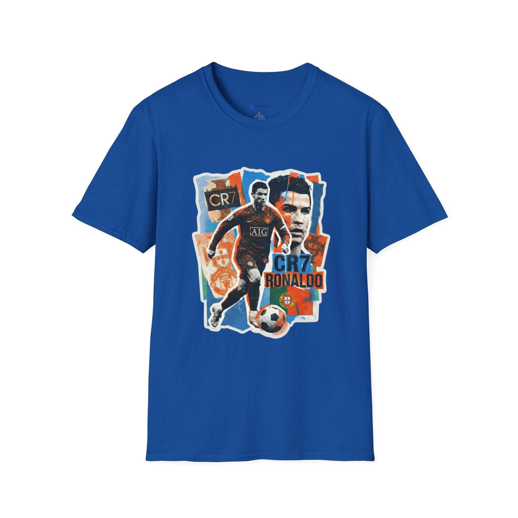 CR7 Soccer Graphic T-Shirt — Vintage Collage World Cup 2026 Fan Inspired.