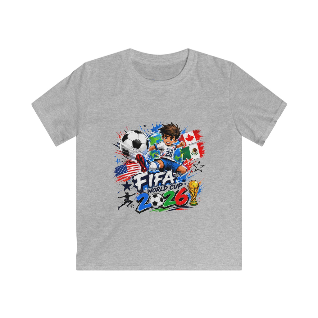 Kids Soccer  2026 Tee cartoon character