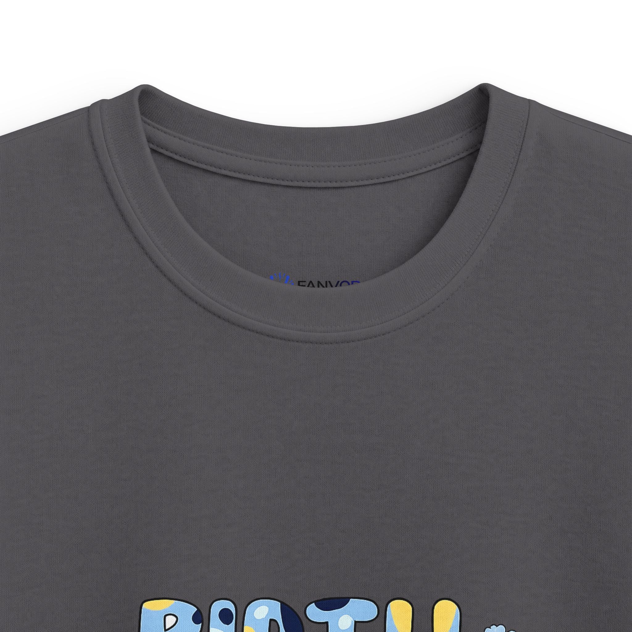 Kids Tee — Cute Blue "Birthday Boy" Bubble Letter Shirt