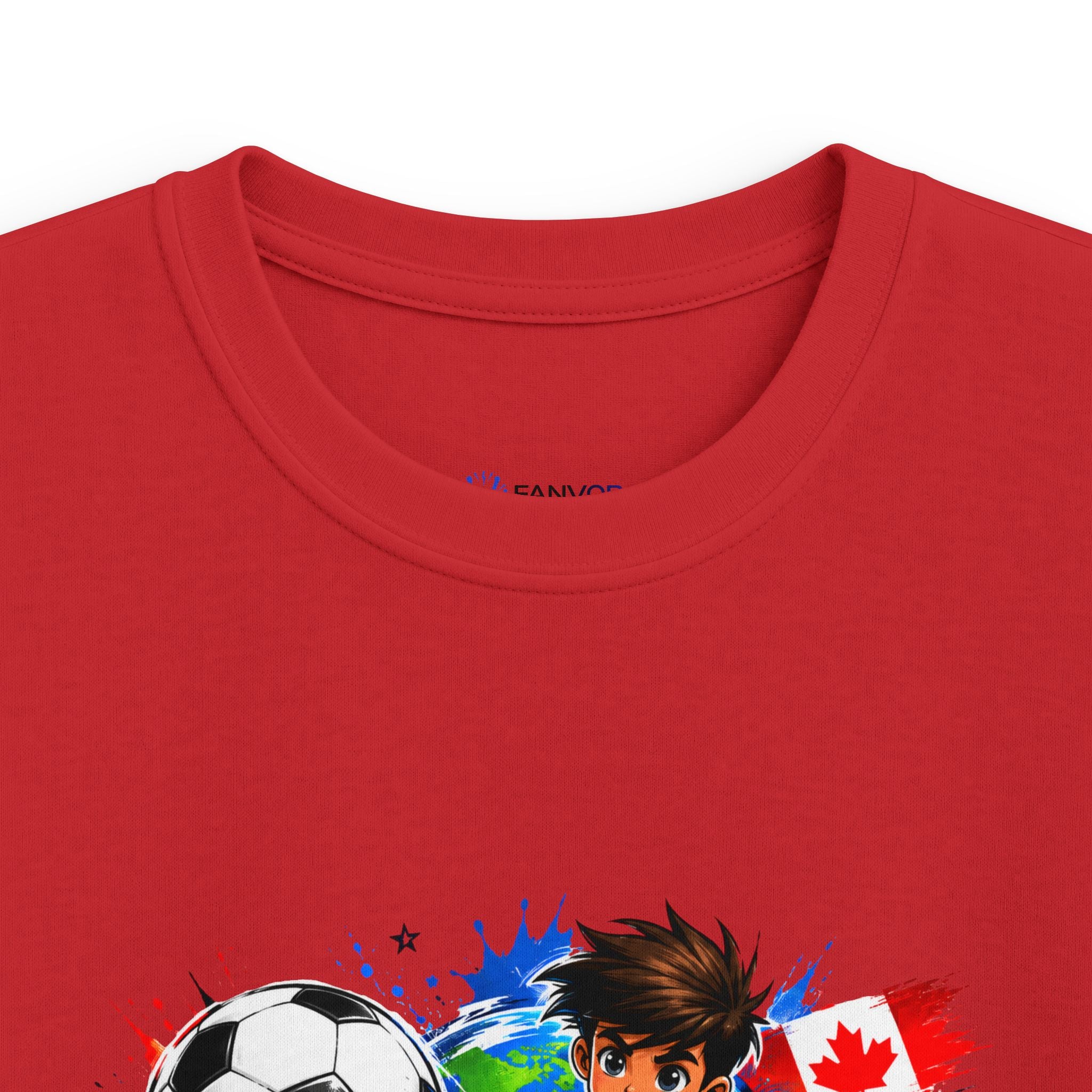 Kids Soccer  2026 Tee cartoon character