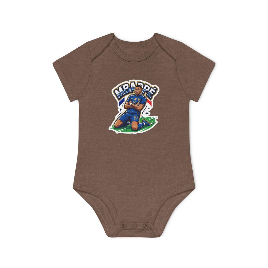 Baby Bodysuit - "France #10 Footballer Rising Star Fan Version" Future Soccer Player & Game Day Energy Organic Baby Onesie.