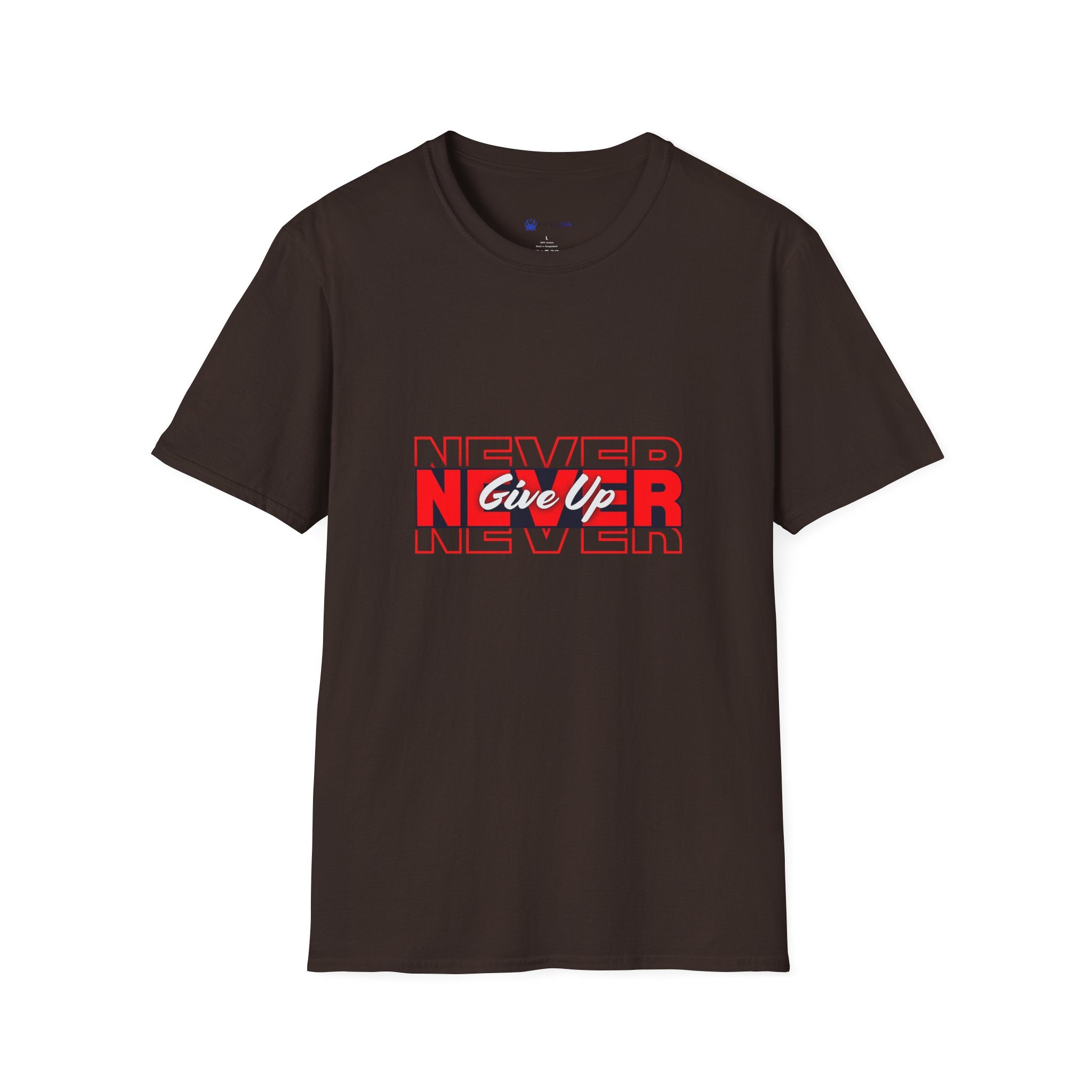 Never Give Up T-Shirt — Motivational Graphic Tee
