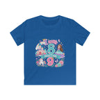 Girls' Princess 8th Birthday T-Shirt — "This Is How I Turn 8" Floral Castle Tee