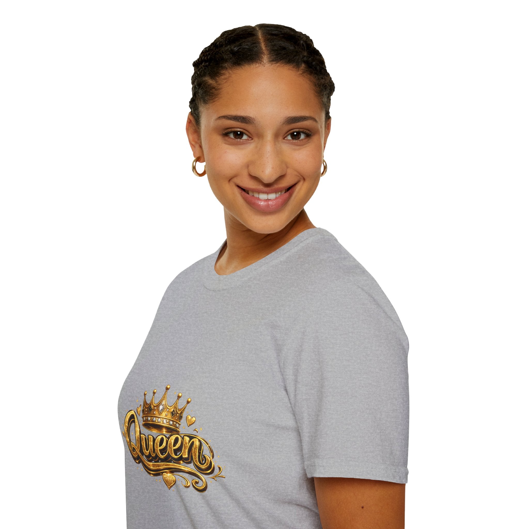 Queen Graphic T-Shirt — Gold Crown Design