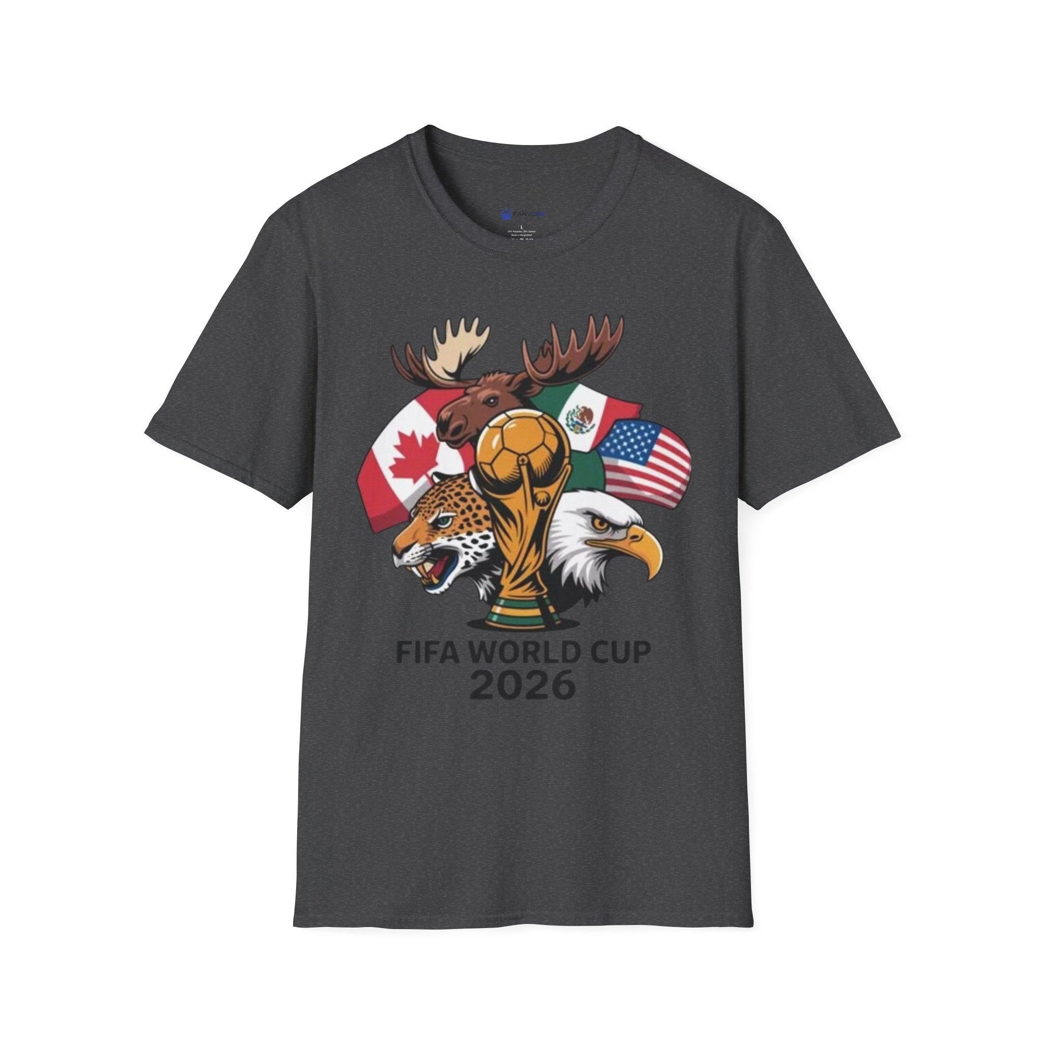 World Cup 2026 T-Shirt – USA, Canada & Mexico Soccer.