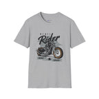 Rebel Rider Motorcycle T-Shirt — Vintage Biker Graphic Tee