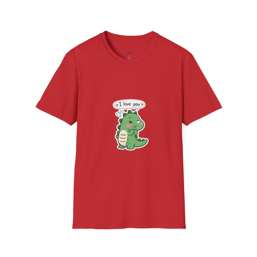 Cute Dinosaur 'I Love You' T-Shirt — Cute Kawaii Dino Graphic Tee