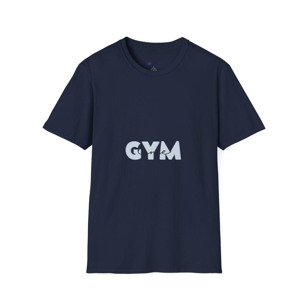 Gym Vibes T‑Shirt — Minimal Light Blue 'GYM' Graphic Tee