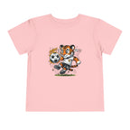 Toddler Soccer Tiger Tee — Cute Kicking Tiger Football Shirt for Kids