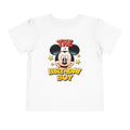 Toddler Tee — "The Birthday Boy" Cartoon Mouse Party Shirt
