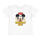 Toddler Tee — "The Birthday Boy" Cartoon Mouse Party Shirt