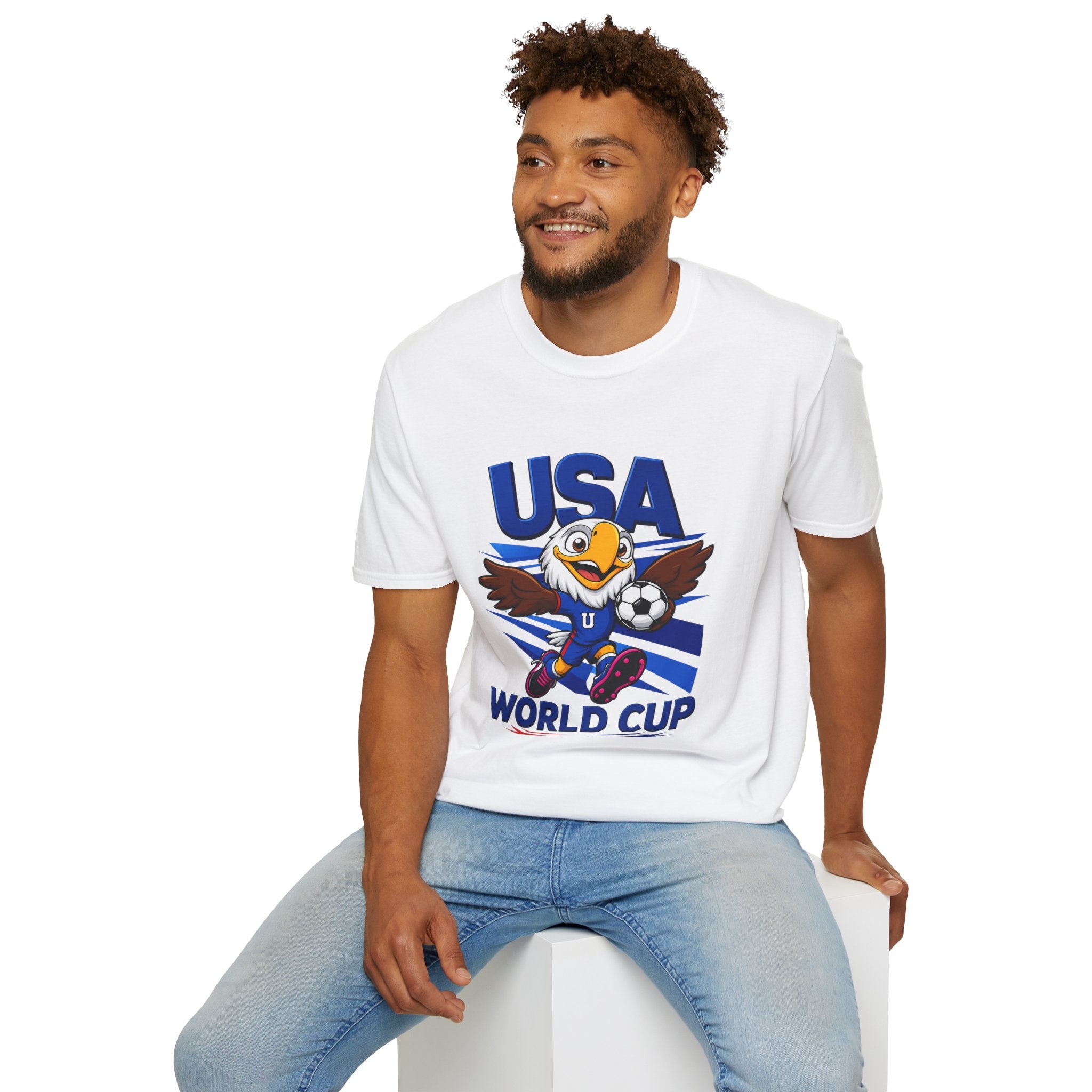 USA  Soccer T-Shirt — Eagle Mascot Graphic